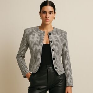 Balenciaga Paris FW09 Runway Herringbone Blazer – Pristine w/ Tag | Size 42